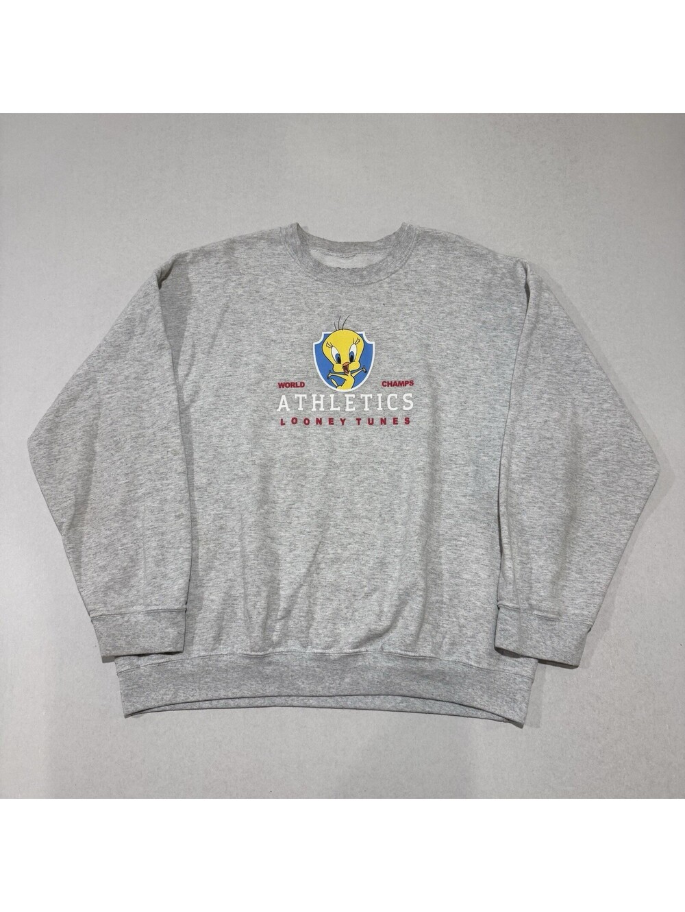 Looney Tunes World Champs Athletic Sweatshirt Size Large Men’s